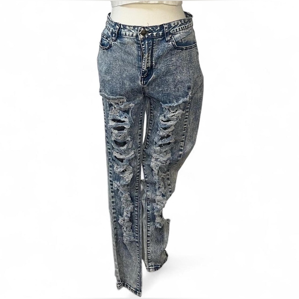 Distressed Blue Jeans for Women Size 9